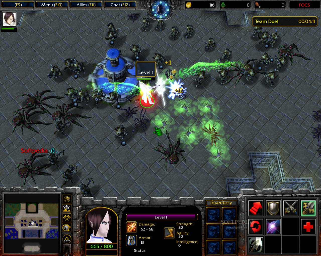 warcraft 3 map fight of character ai